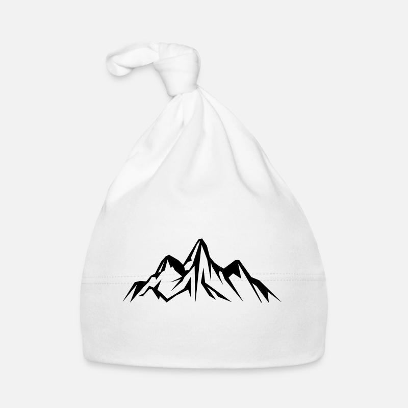 mountain design - Baby Bio-Mütze - Weiß