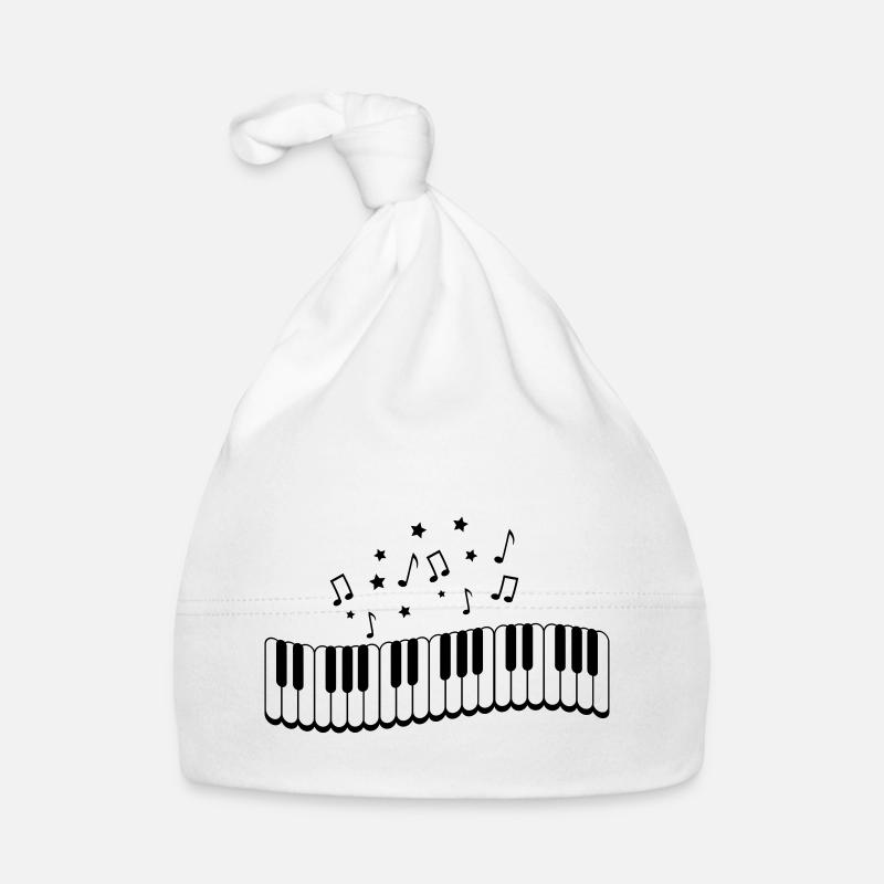 piano_noten_02 Baby Bio-Mütze