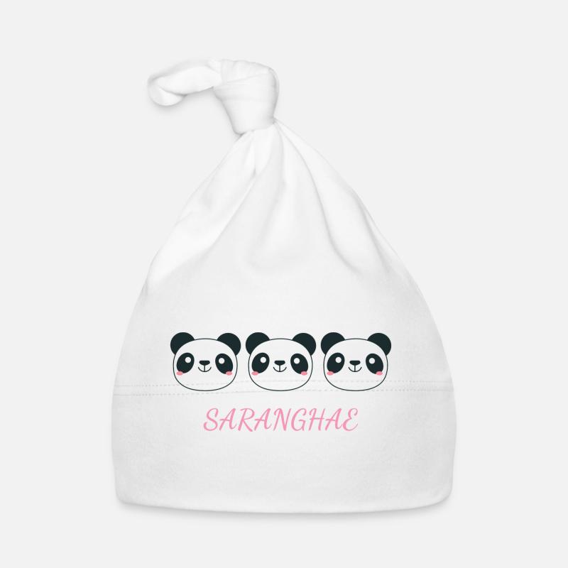 J’adore la langue coréenne Bonnet bio Bébé