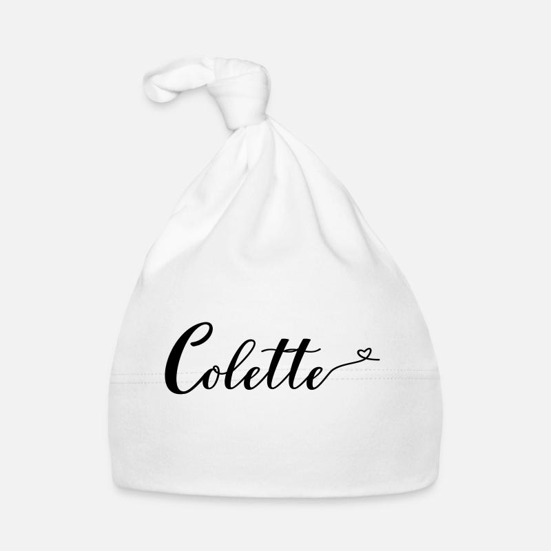 colette - Bonnet bio Bébé - blanc
