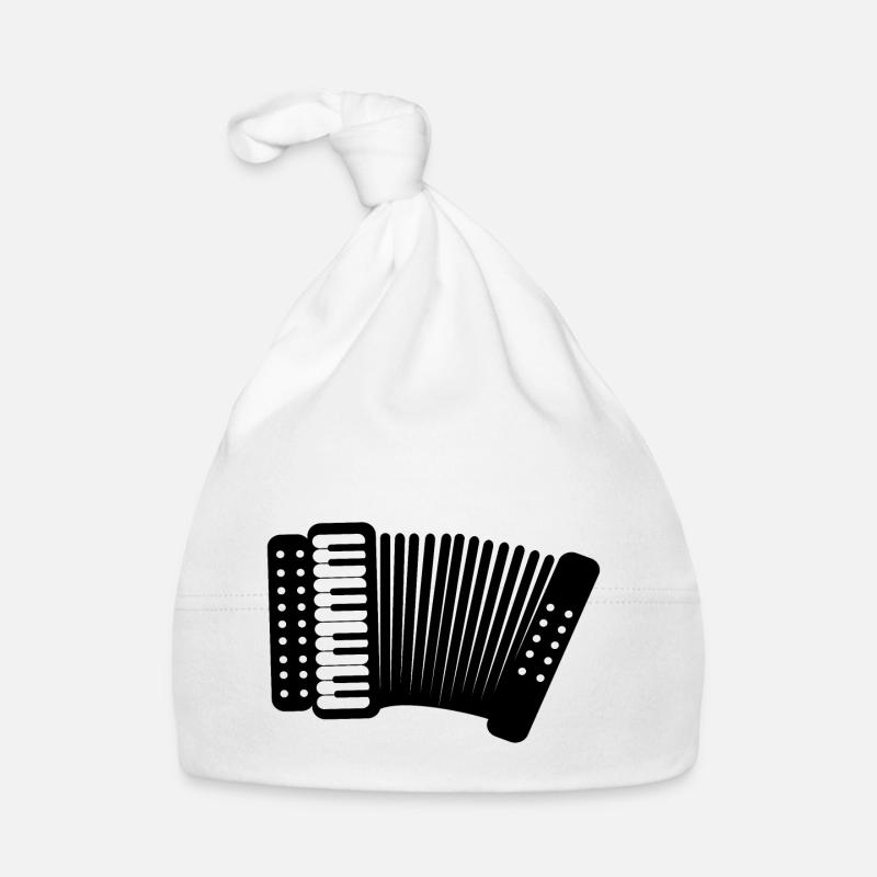 accordéon - Bonnet bio Bébé - blanc