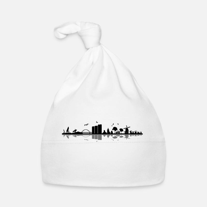 Skyline - Küste Fehmarn Baby Bio-Mütze