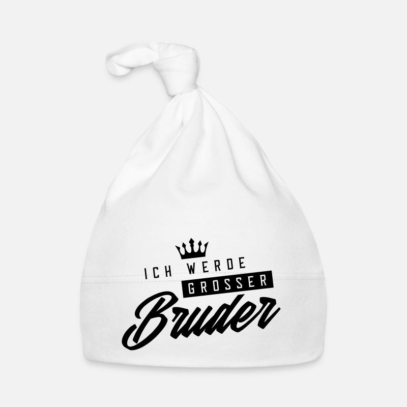 ich werde grosser bruder krone Baby Bio-Mütze
