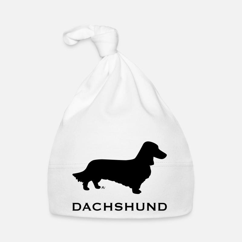 Langhaariger Dackel Baby Bio-Mütze