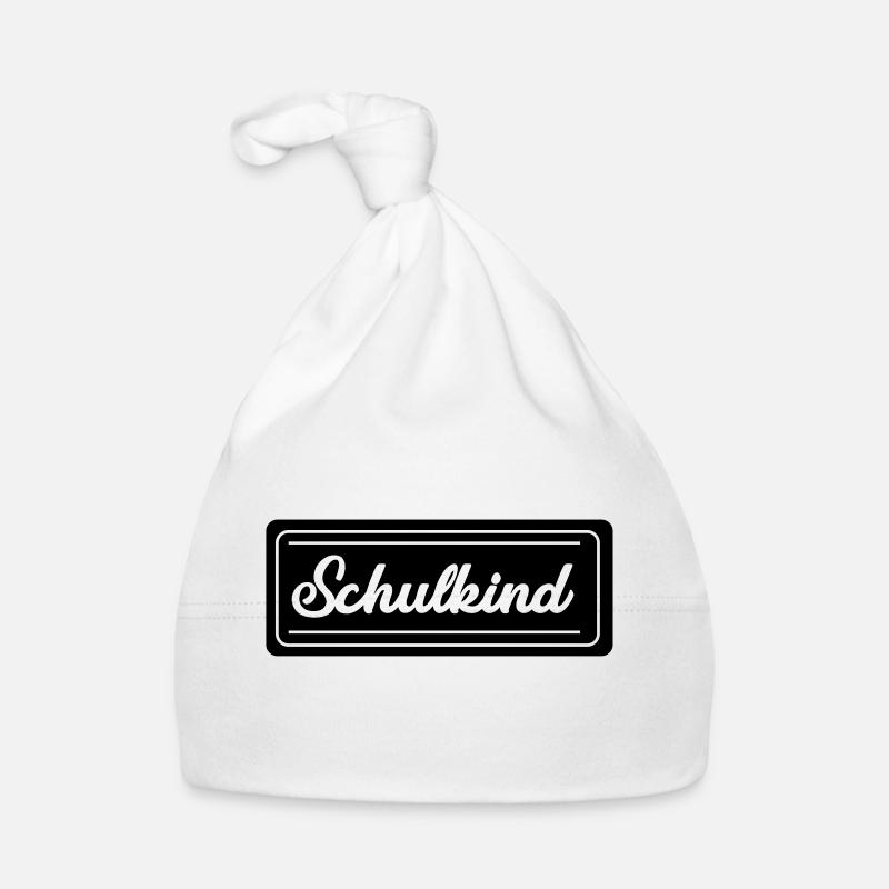 schulkind_tafel Baby Bio-Mütze