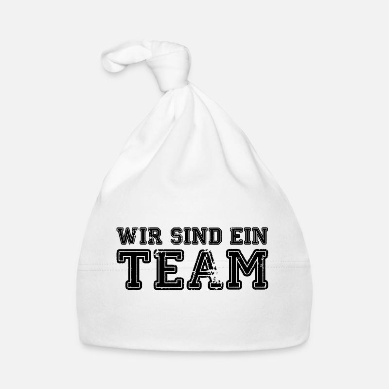 wir_sind_ein_team Baby Bio-Mütze