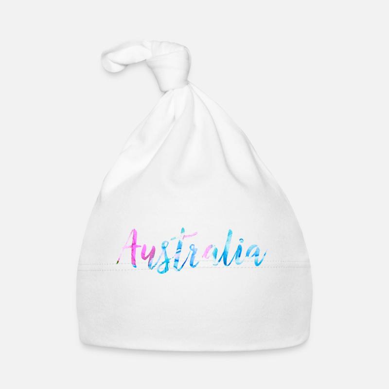 Pour tous ceux qui aiment l'Australie - Bonnet bio Bébé - blanc