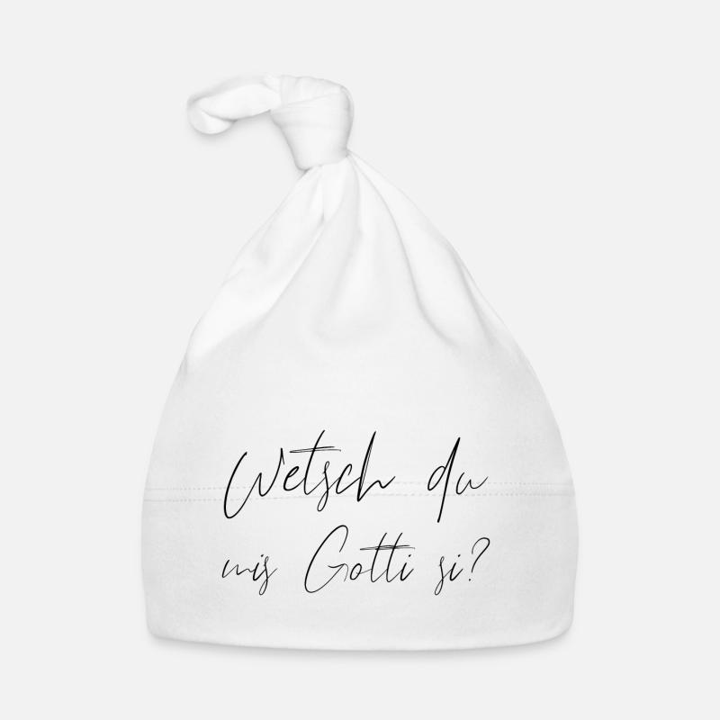 Wetsch du mis Gotti si? Baby Bio-Mütze