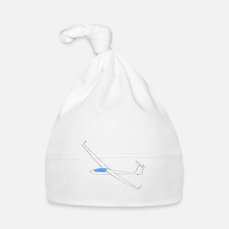 Glider gliding cartoon glider pilot Organic Baby Cap