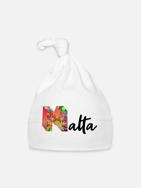 Malta - Baby Bio-Mütze - Weiß - Vorne