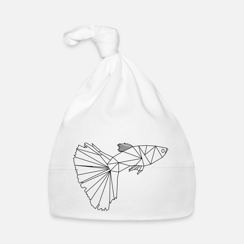 Low poly art - guppy Organic Baby Cap