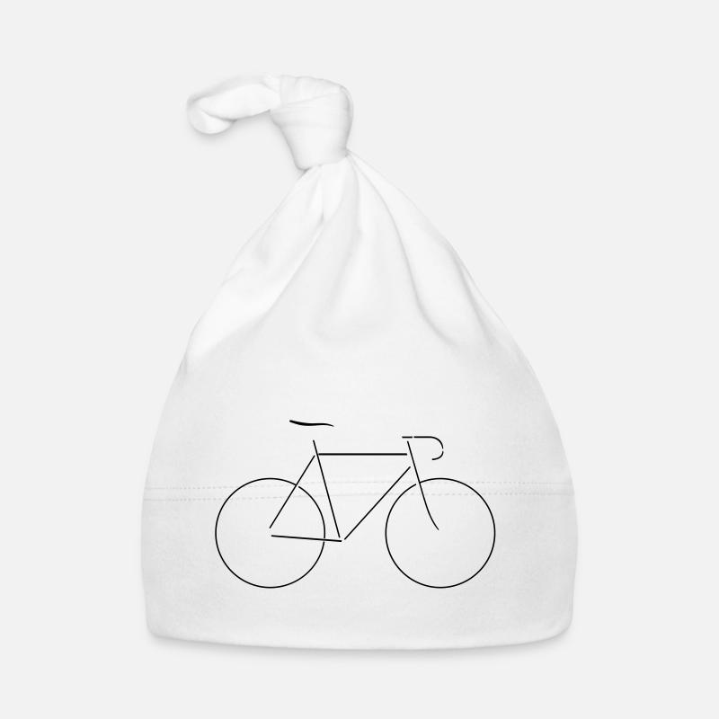 Bicycle strokes minimally subtle Organic Baby Cap