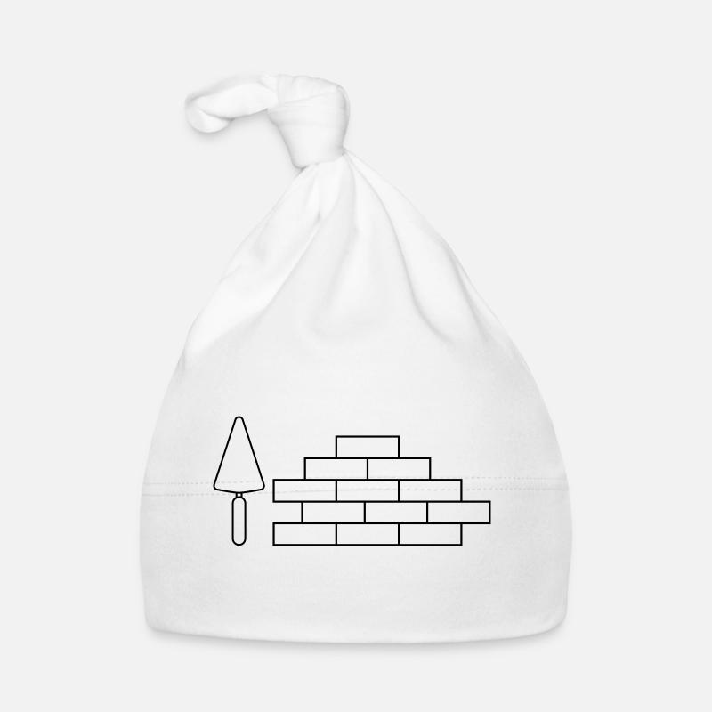 Bricklayer - Organic Baby Cap - white