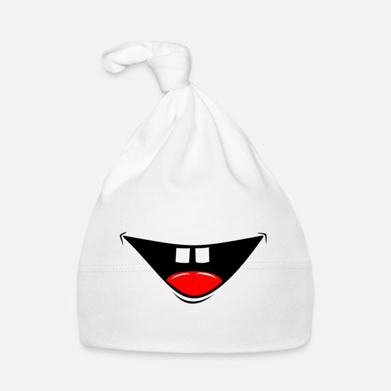 Mask Comic Laughter Organic Baby Cap
