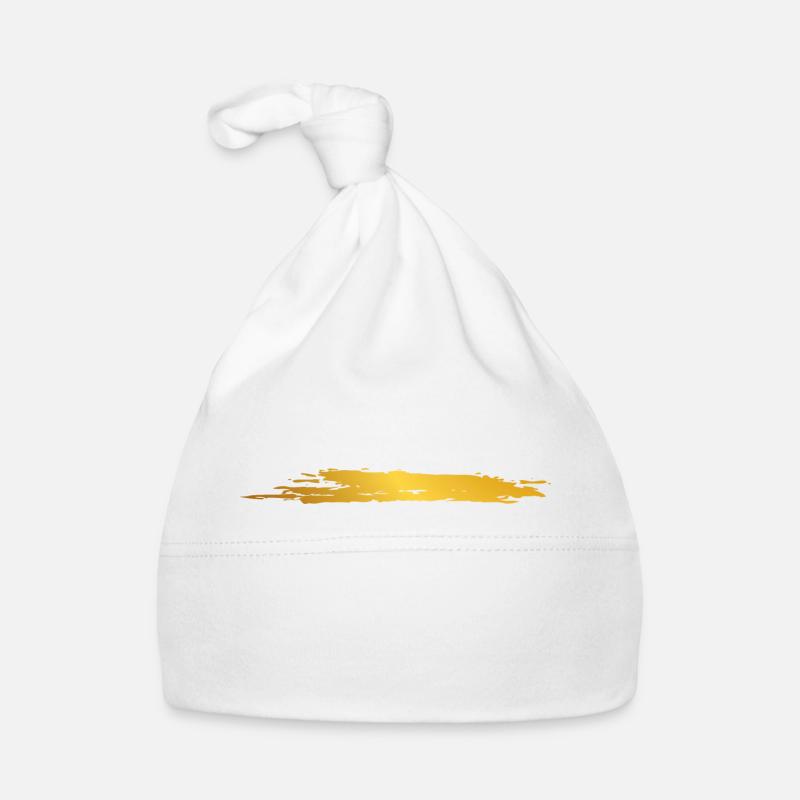 Paint blob splash paint painter gift gold stripes Organic Baby Cap