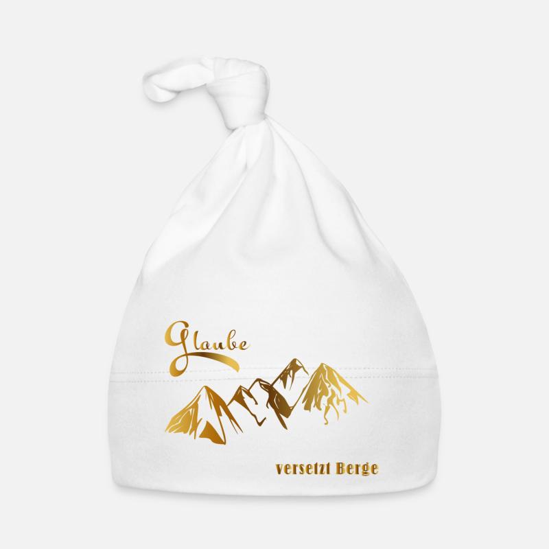 Glaube versetzt Berge Baby Bio-Mütze