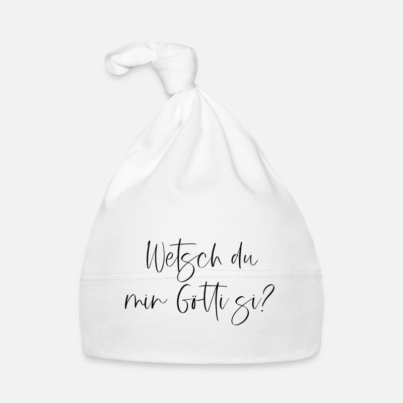 Wetsch du min Götti si? Baby Bio-Mütze