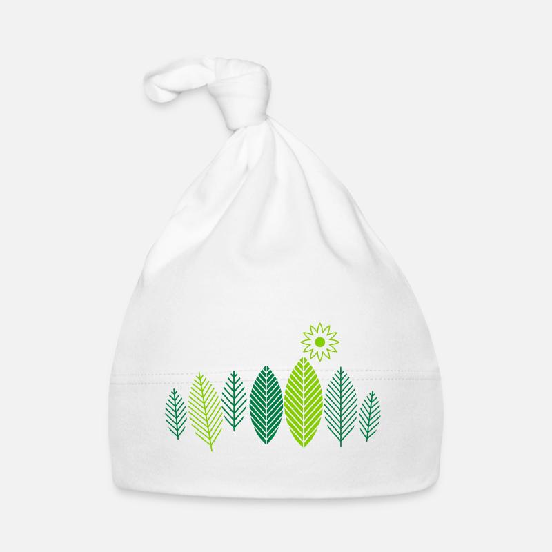Blatt Wald Sonne Baby Bio-Mütze