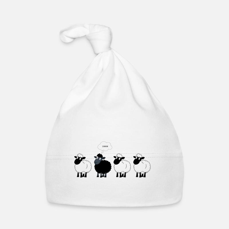 Das schwarze Schaf Baby Bio-Mütze