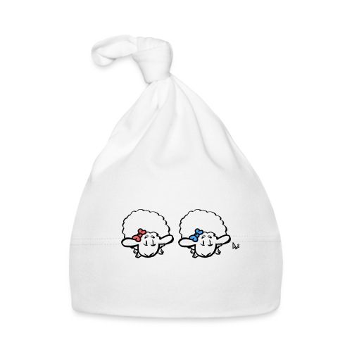 Baby Lamb Twins (rose et bleu) - Bonnet Bébé