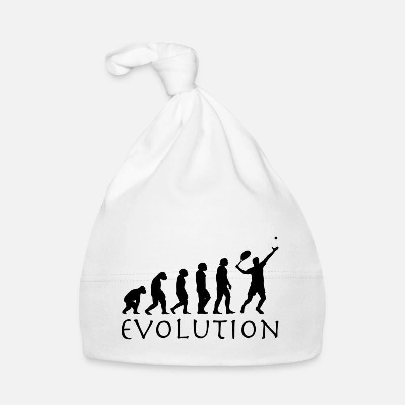 Évolution du tennis - Bonnet bio Bébé - blanc