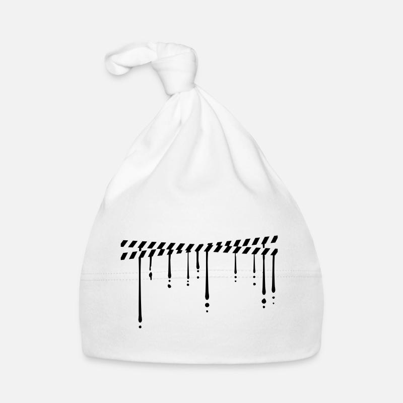 Locking drop of security tape Organic Baby Cap