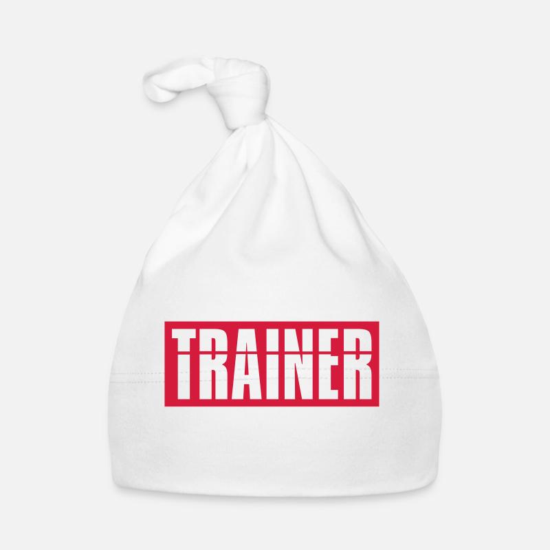 Trainer Logo Rot Baby Bio-Mütze
