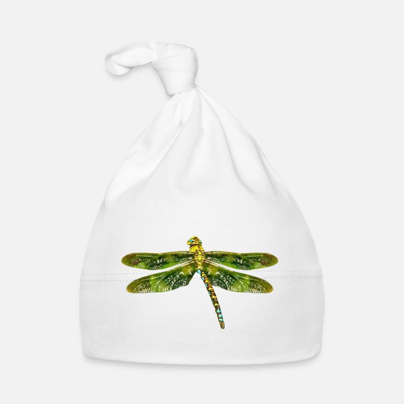 Libelle - Baby Bio-Mütze - Weiß