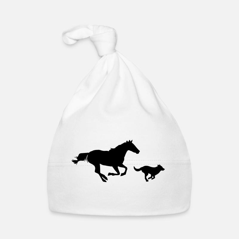 Horse and dog Organic Baby Cap