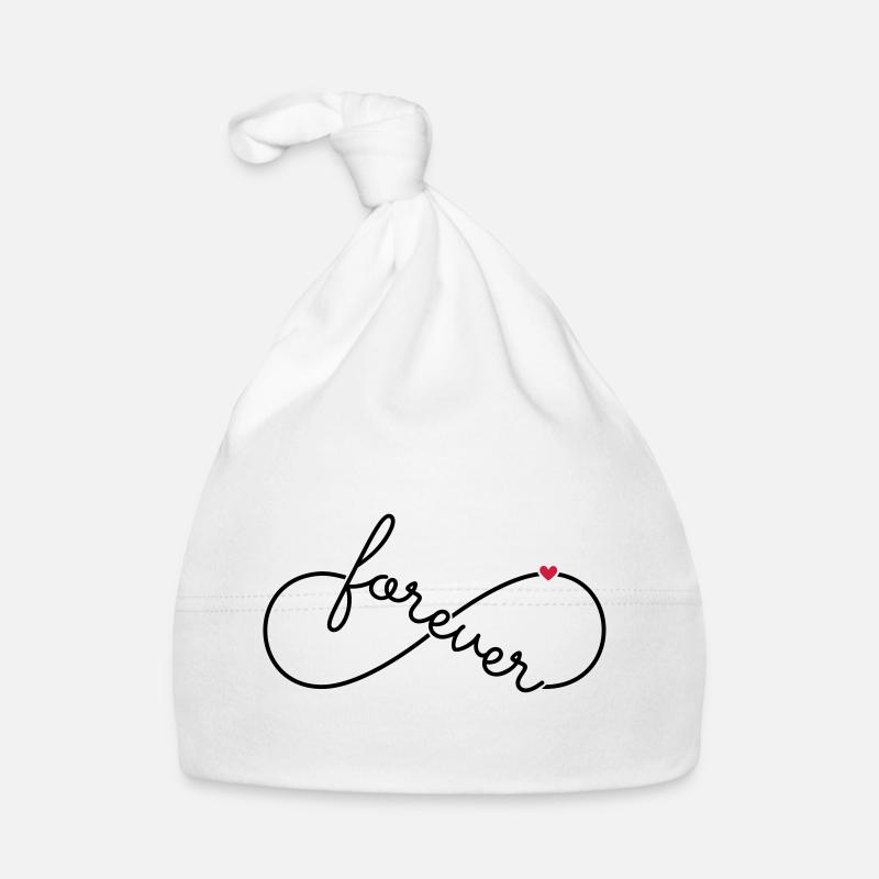 Symbole de l'infini Infinity pour toujours Bonnet bio Bébé