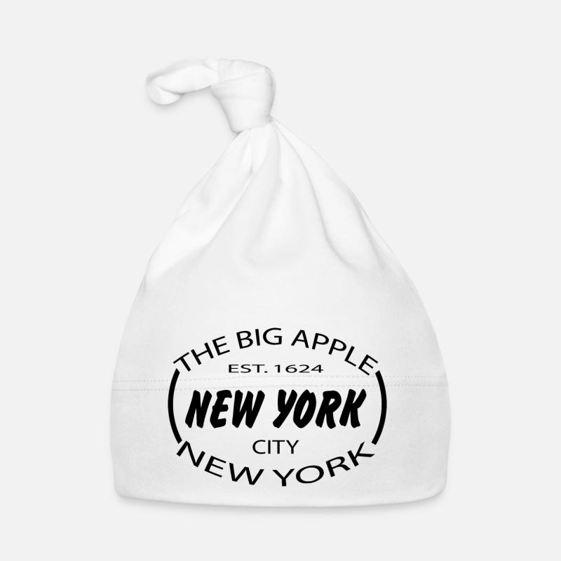 New York - Bonnet bio Bébé - blanc