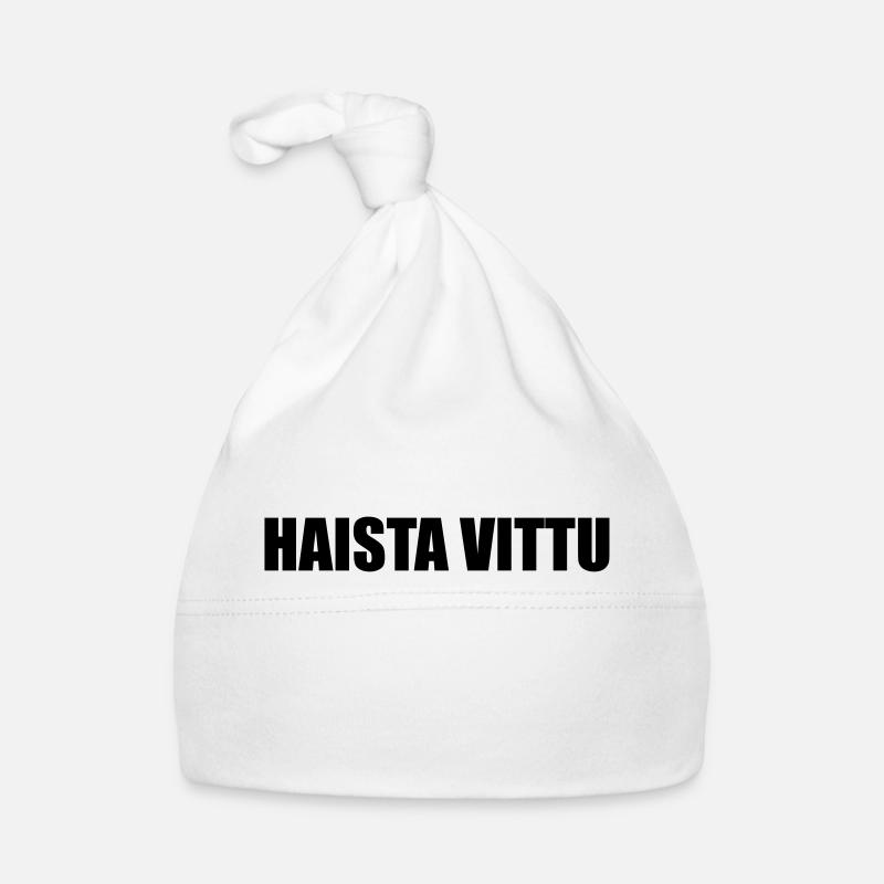 HaistaVittu - Bonnet bio Bébé - blanc