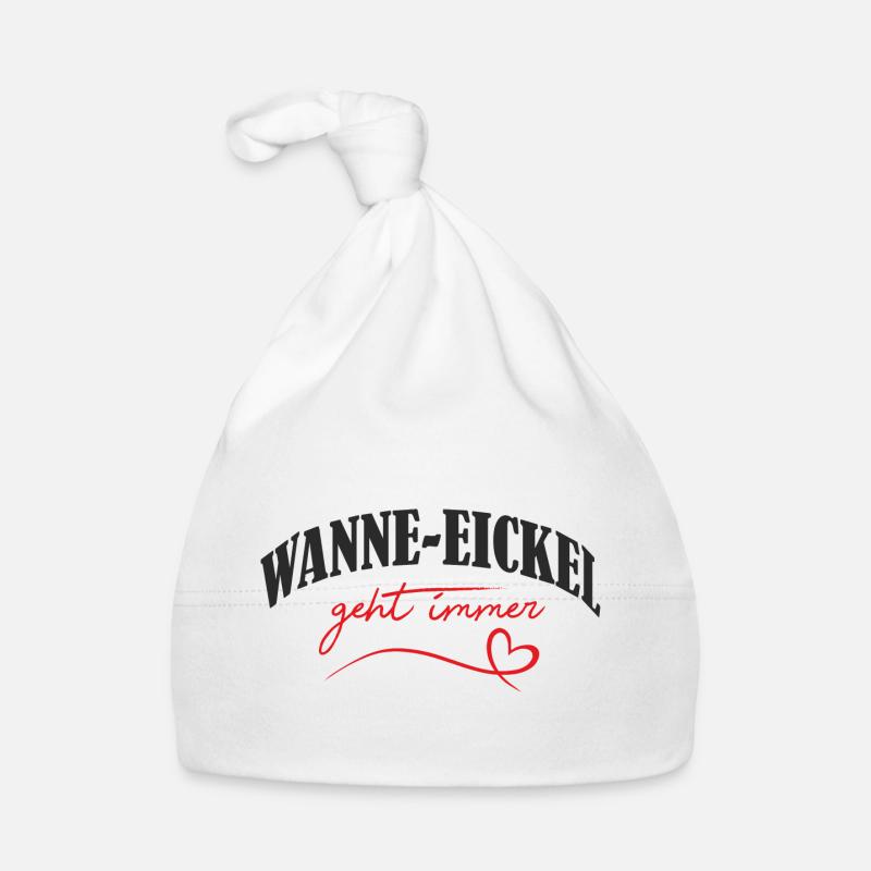 Wanne-Eickel...geht immer - Baby Bio-Mütze - Weiß