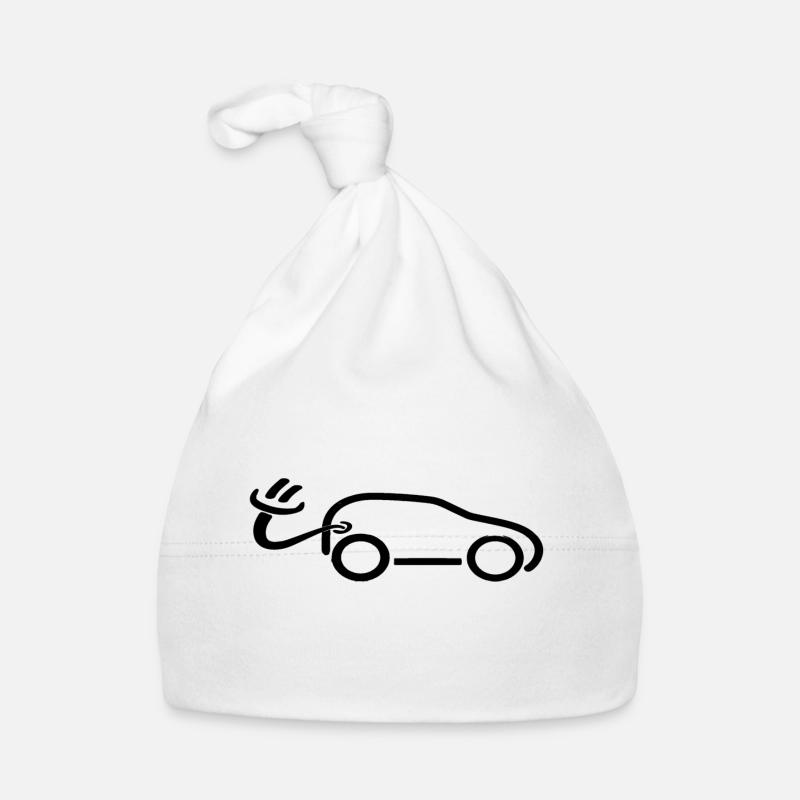 e auto b - Baby Bio-Mütze - Weiß