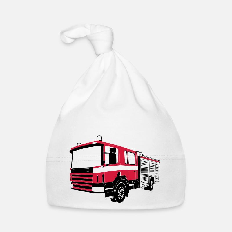 Camion de pompier Bonnet bio Bébé