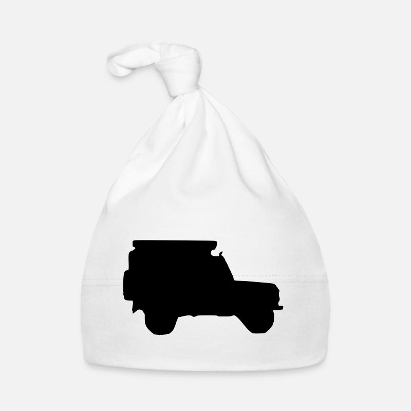 Shadow LR Defender 90 - Organic Baby Cap - white