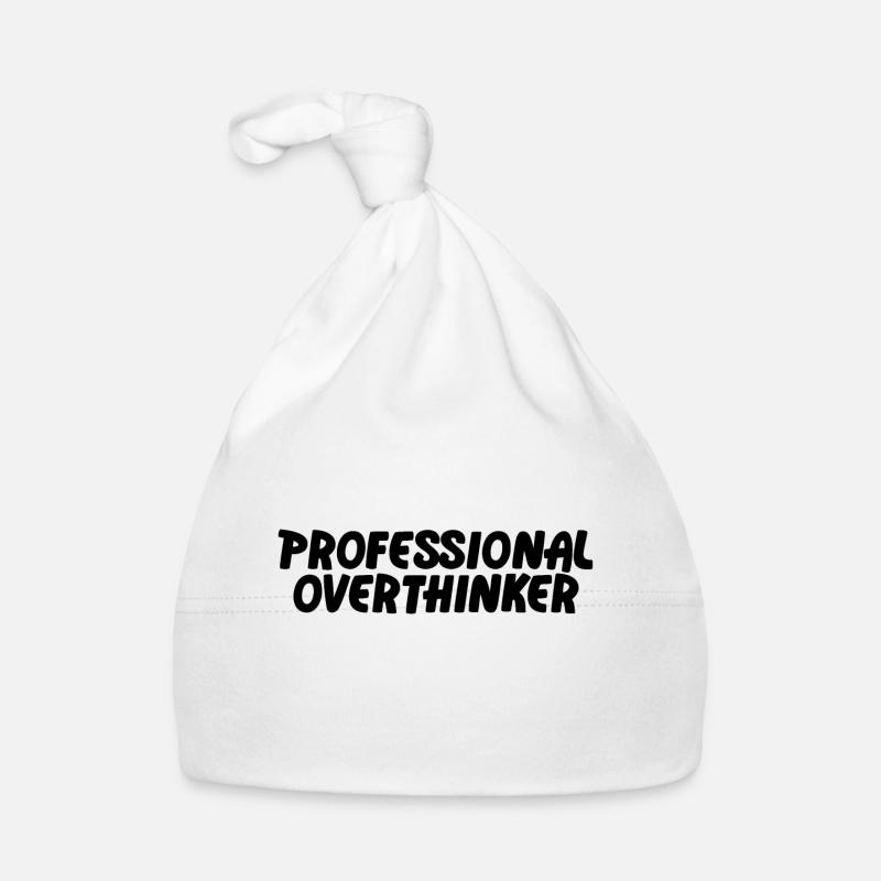 PROFESSIONAL OVERTHINKER Organic Baby Cap