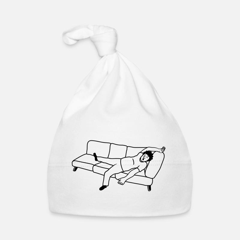 Couch sleeping man Organic Baby Cap