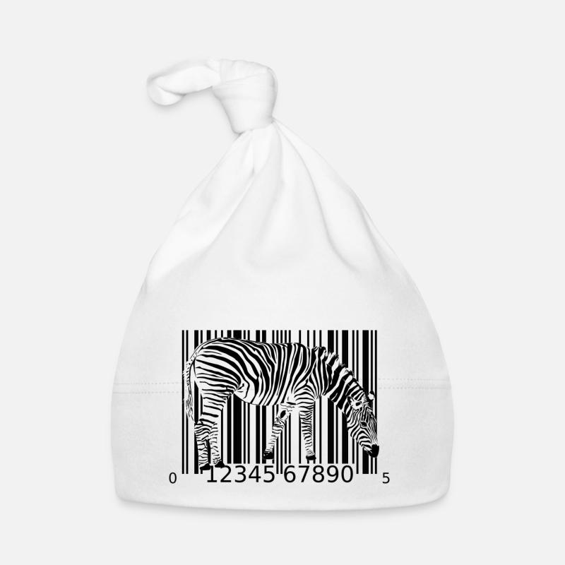 Code-barres Zebra Bonnet bio Bébé