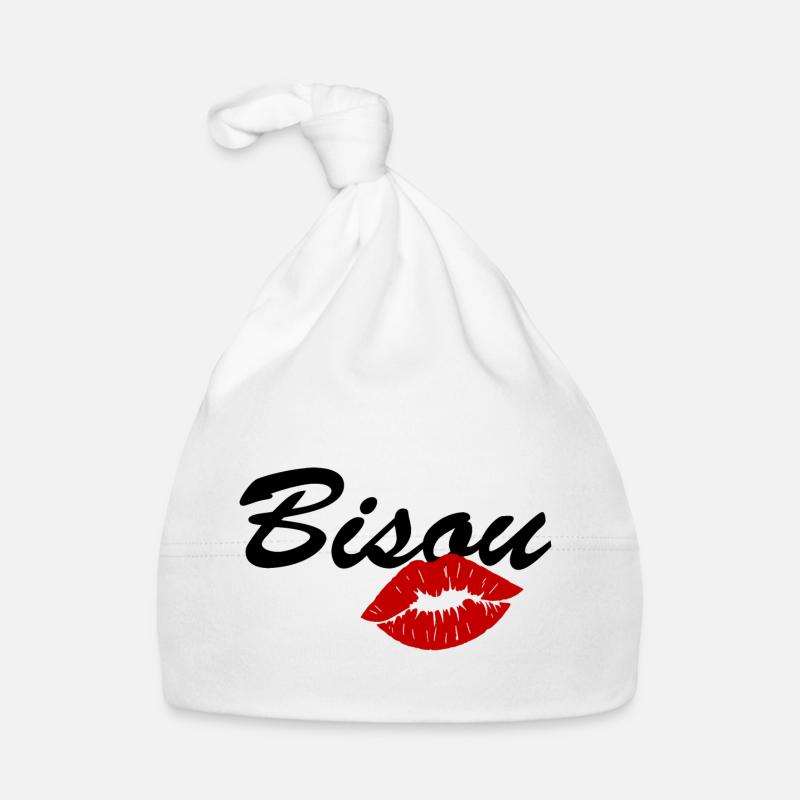 bisou / amour bébé / saint valentin Bonnet bio Bébé