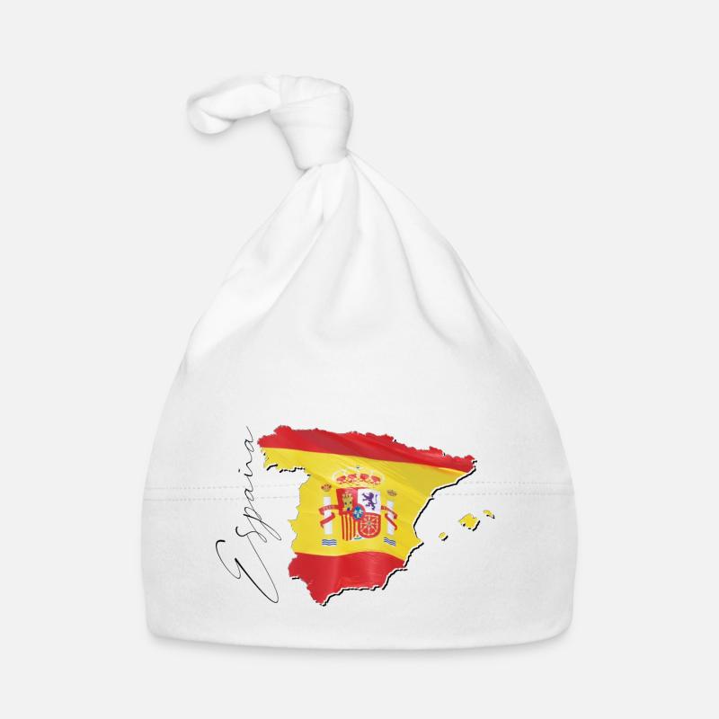 Spanien | echte Flagge | Flag Map ES Baby Bio-Mütze