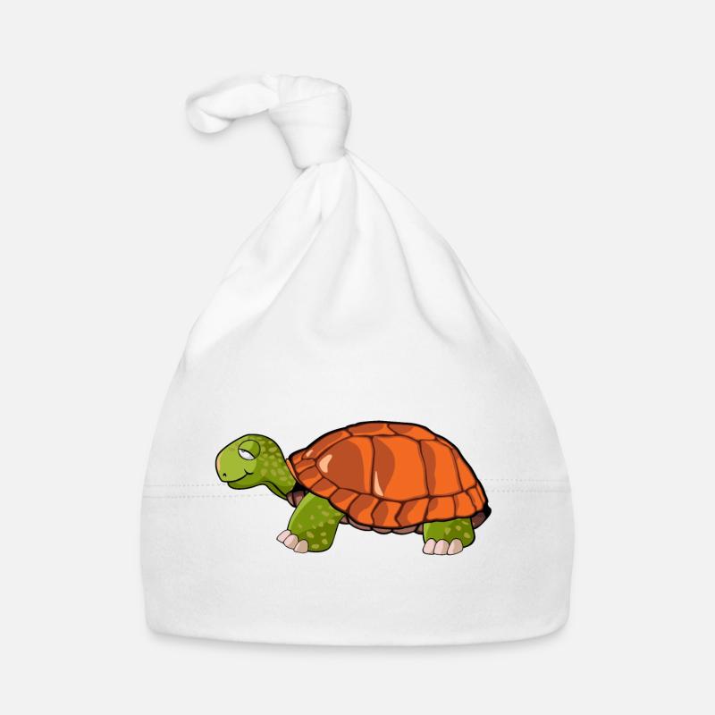 turtle drawing Organic Baby Cap