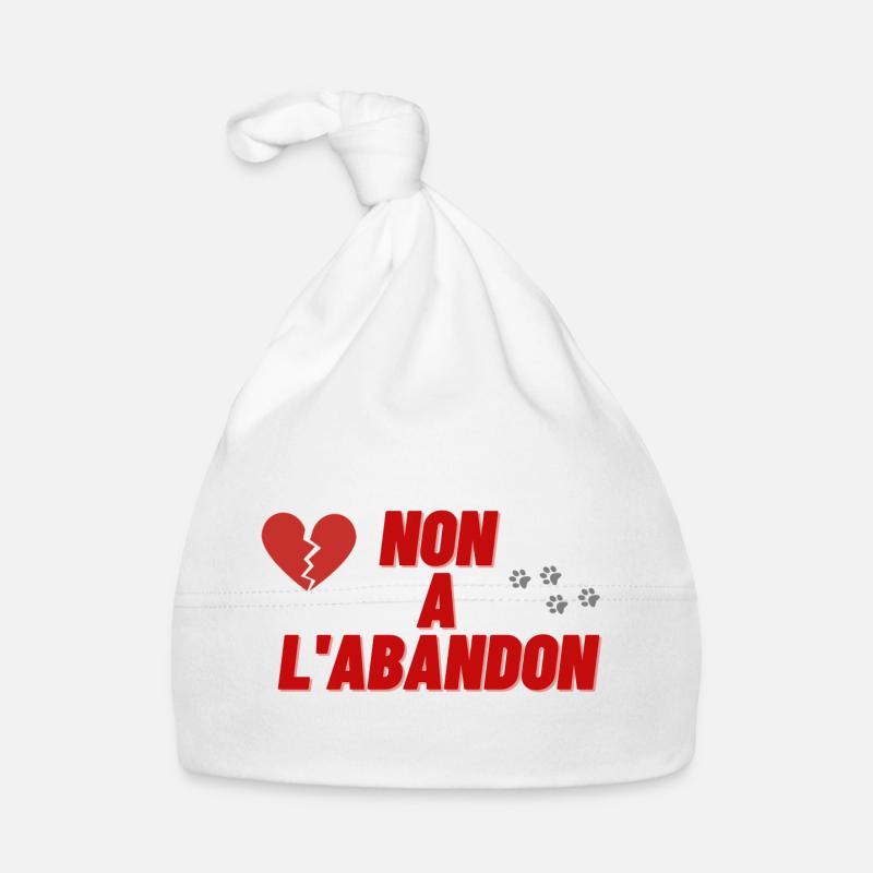 NON A L ABANDON Bonnet bio Bébé