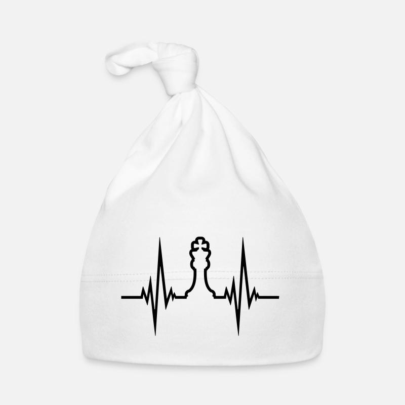 Herzschlag Puls Schach Baby Bio-Mütze