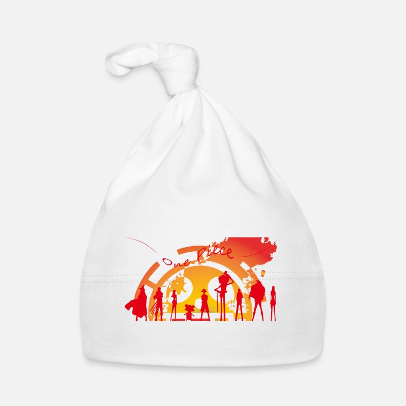 One Piece Rotes Logo Baby Bio-Mütze