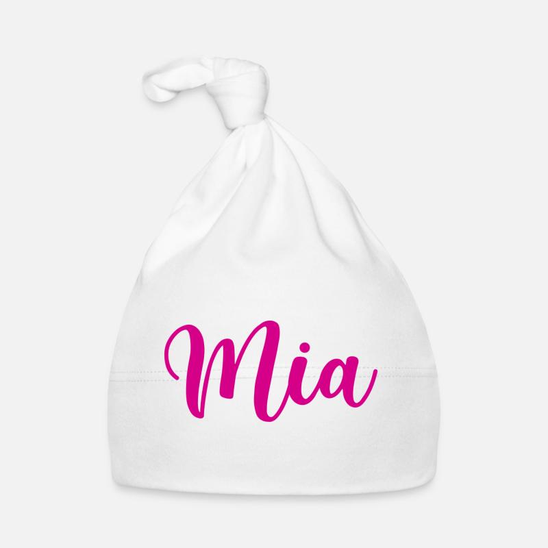 lisa, rose, écriture, écriture, rose Bonnet bio Bébé