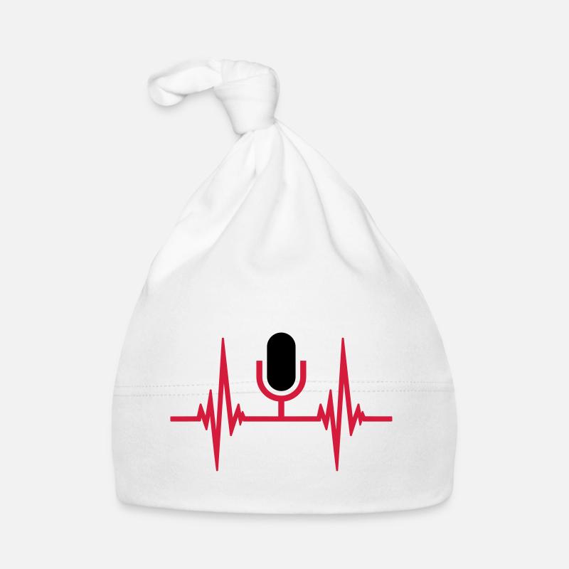 Heartbeat Pulse Microphone Organic Baby Cap