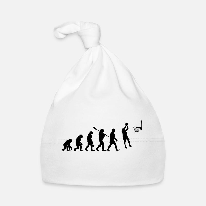 Basketball evolution Organic Baby Cap