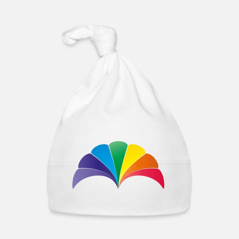 Rainbow Shell Arch Organic Baby Cap