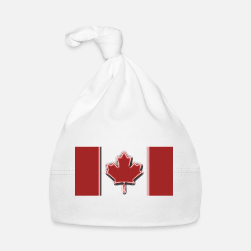 Drapeau du Canada Bonnet bio Bébé